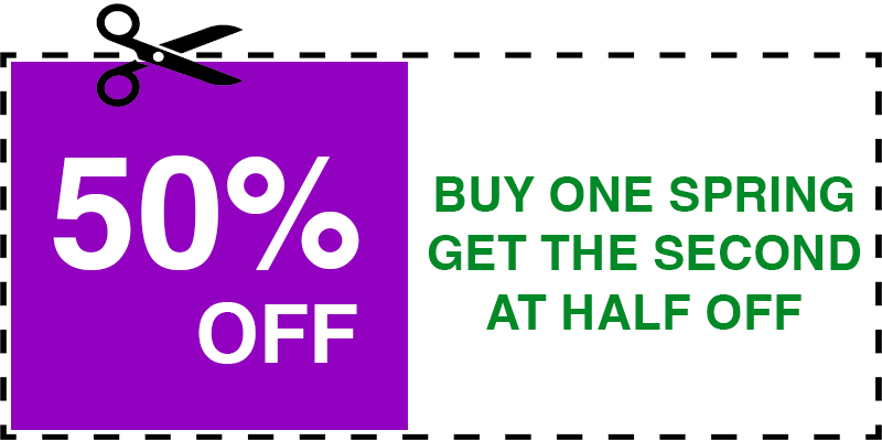 HALF OFF GARAGE SPRING Whitestone